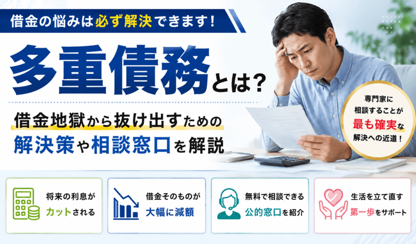 多重債務とは?借金地獄から抜け出すための解決策や相談窓口を解説